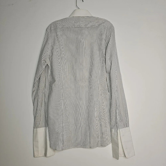 Gucci Striped Long Sleeve Dress Shirt Men Size 15.5 Eu 39 - Picture 11 of 11